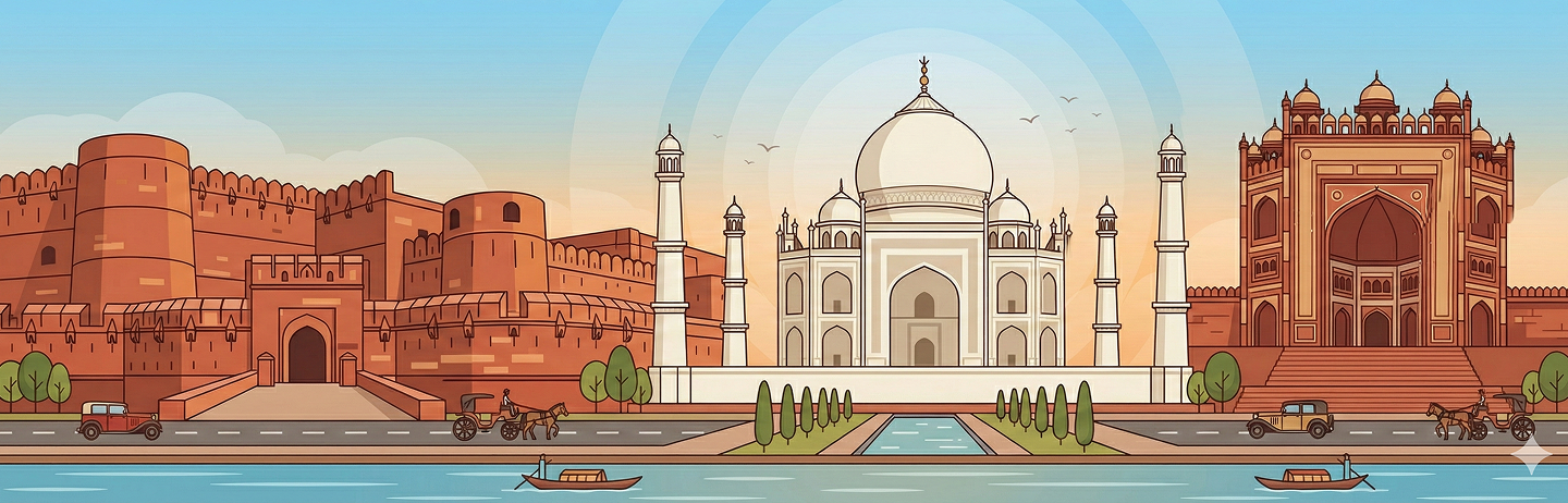 Agra to Shimla cab route