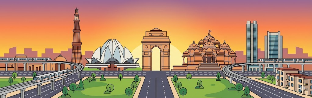 Delhi to Lucknow cab route
