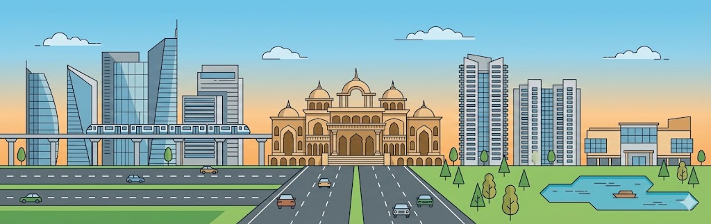 Gurugram to Noida cab route