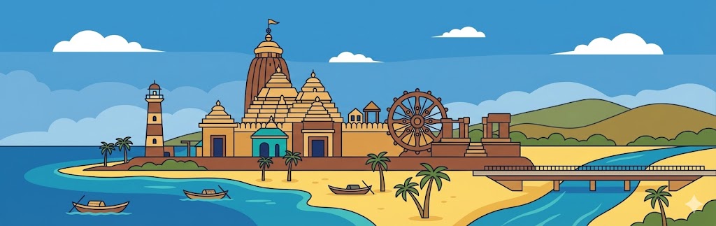 Puri to Cuttack cab route